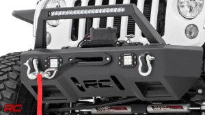 LED Light Pods - Flush Mount - Rough Country - Chrome Series, 2 Inch, Amber DRL - Chrome